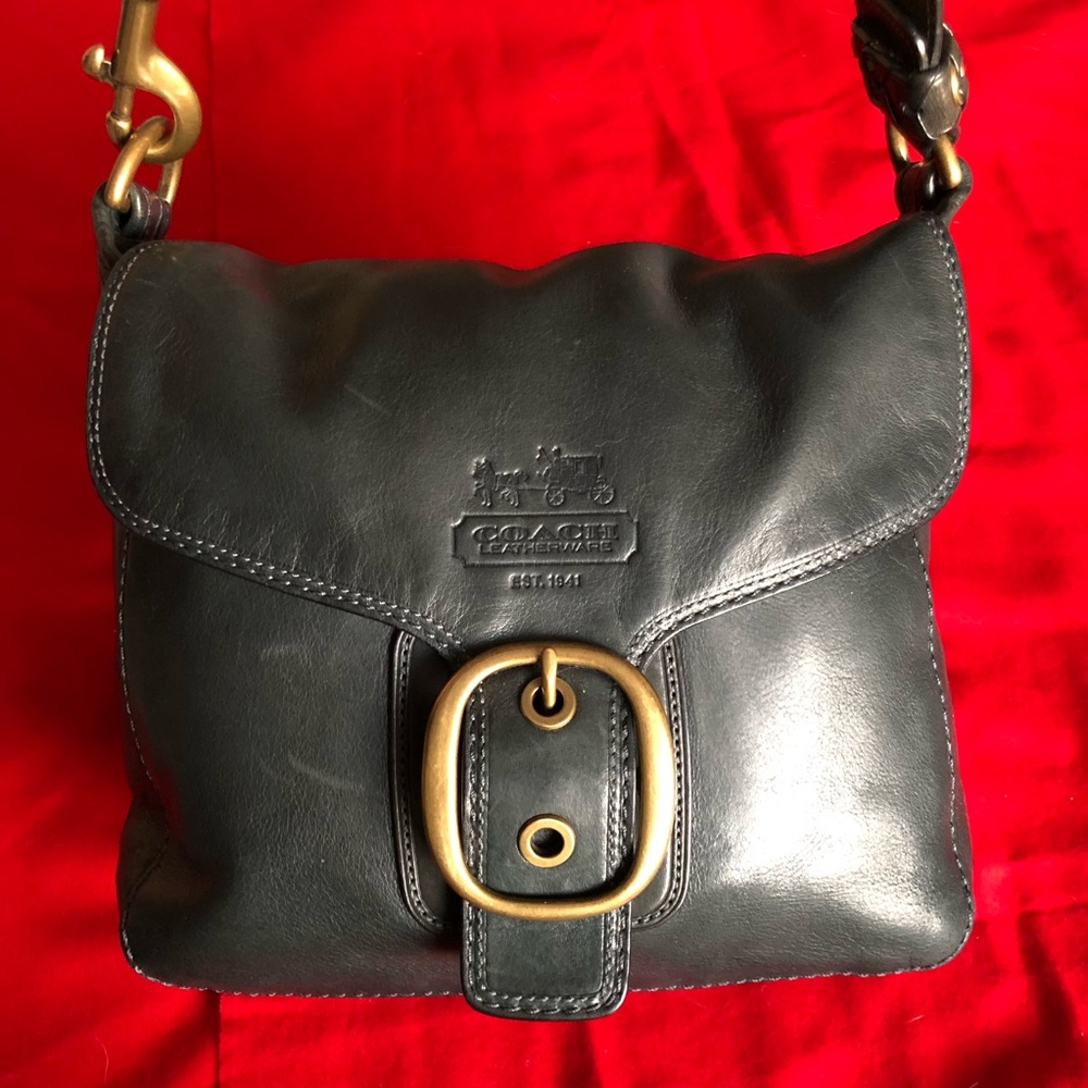 Rare NEW Coach $550 retail - Navy Leather